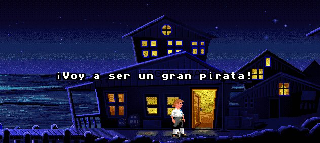 Guybrush Threepwood, de Monkey Island, en un diálogo con la SGAE: el primer fotograma de la animación